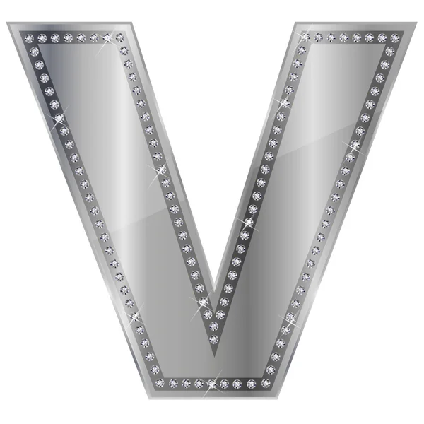 V alphabet — Stock Vector