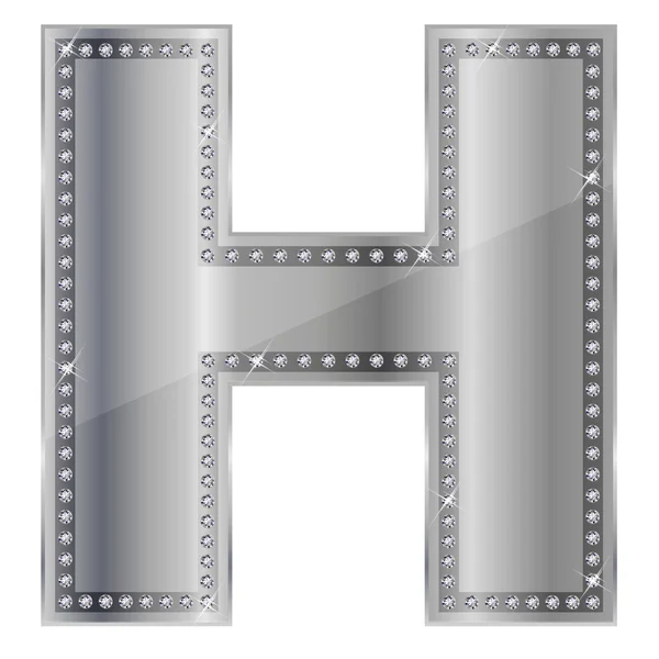 H alphabet — Stock Vector