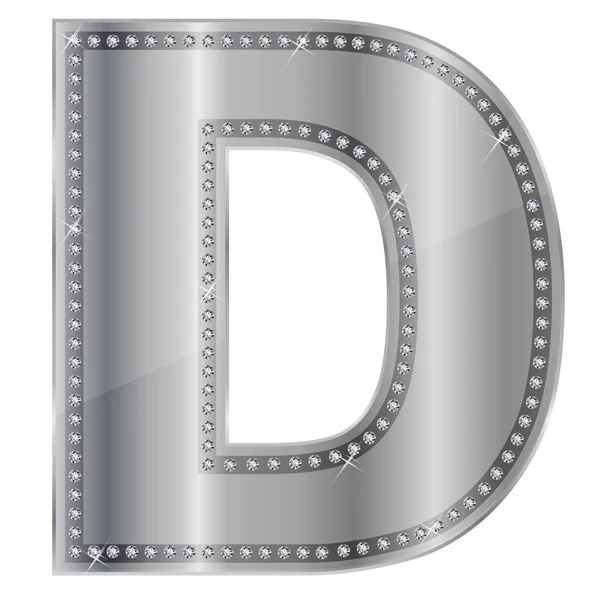 D alphabet — Stock Vector