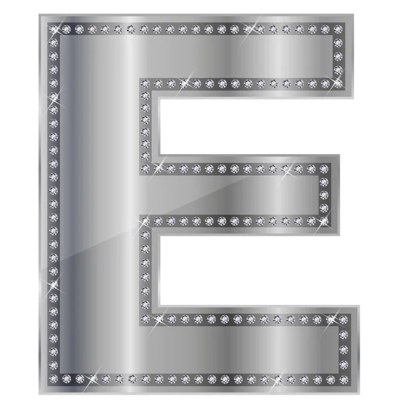 E alphabet — Stock Vector