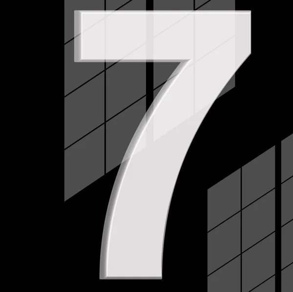 Čísla 7 — Stockový vektor