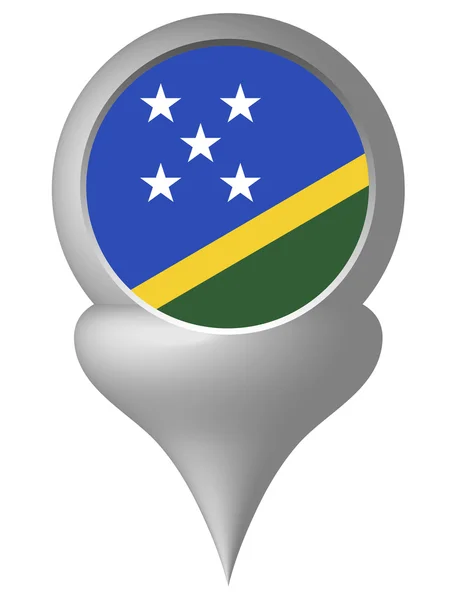 Bandeira nacional Ilhas Salomão — Vetor de Stock