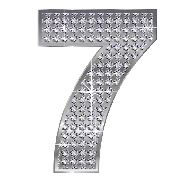 7 number — Stock Vector