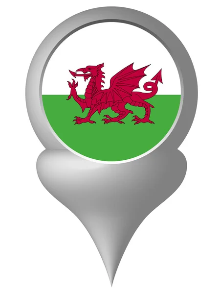 Bandiera del Galles — Vettoriale Stock