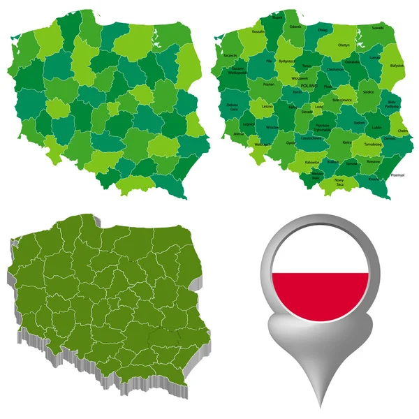 波兰 — 图库矢量图片