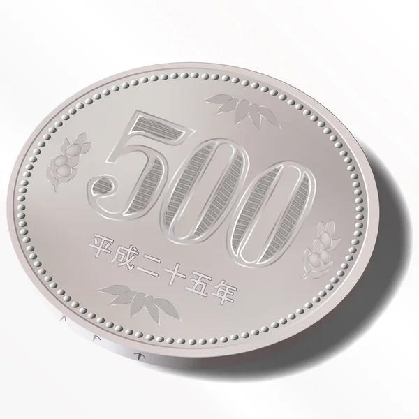 500 monete — Vettoriale Stock