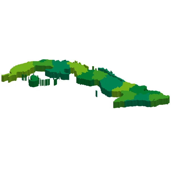 Cuba Mapa —  Vetores de Stock