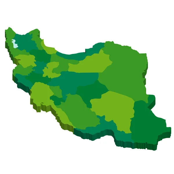 イラン地図 — ストックベクタ