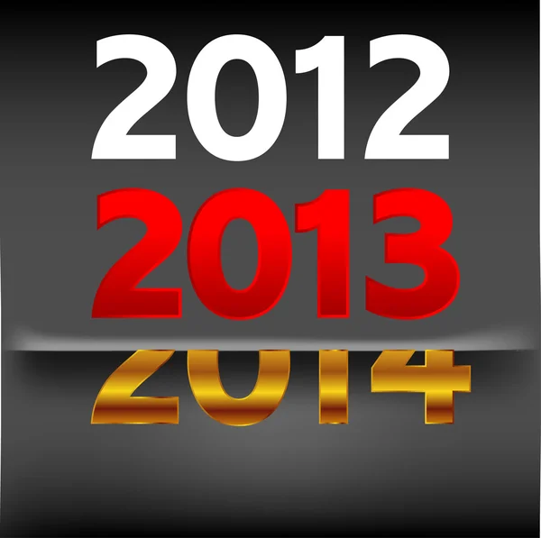 2013-2014 — стоковий вектор