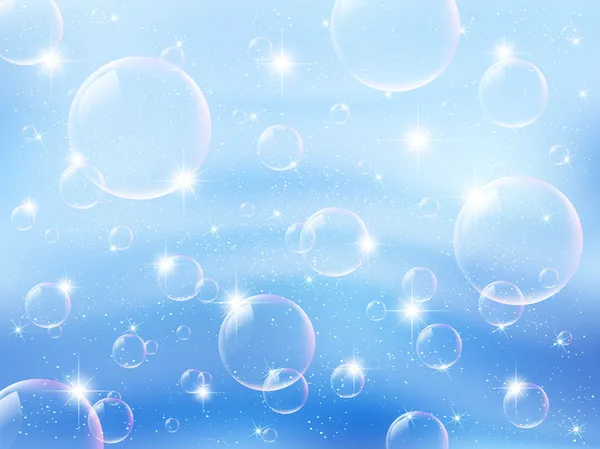 Bulles fond ciel — Image vectorielle