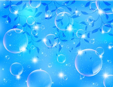 bitki yaz gökyüzü arka plan sabun köpüğü