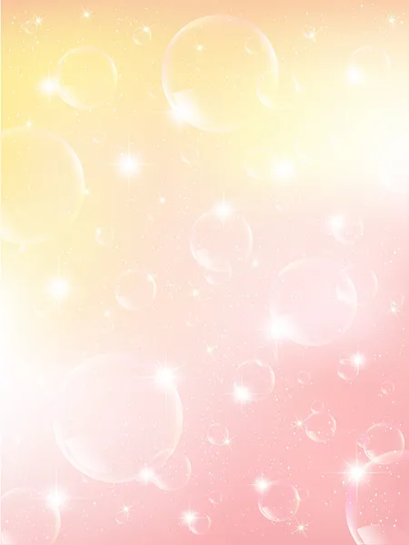 Printemps fond de bulle rose — Image vectorielle