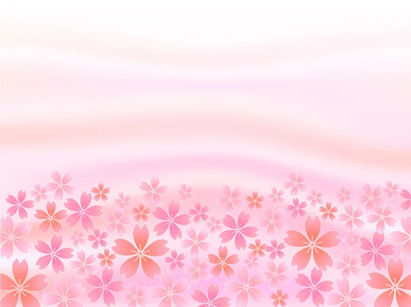Primavera rosa cereja flores fundo — Vetor de Stock
