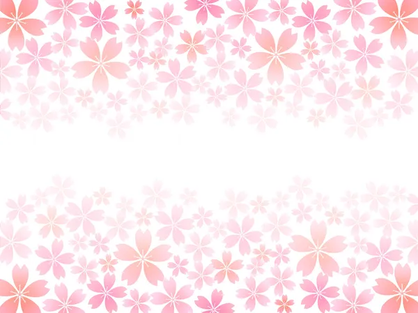 Primavera rosa flores de cerezo fondo — Vector de stock