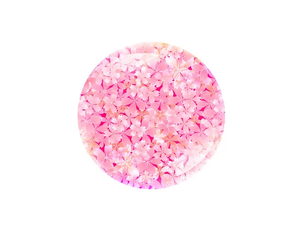 Cadre cerise rose printemps — Image vectorielle
