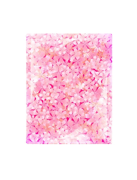 ピンクの桜のフレーム — ストックベクタ