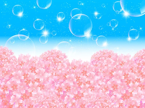 Bubblor bakgrund cherry — Stock vektor