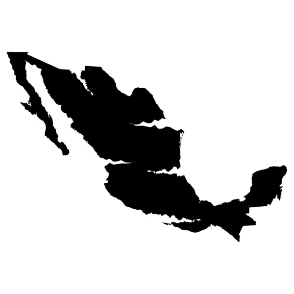 Carte 3D fond Mexique — Image vectorielle