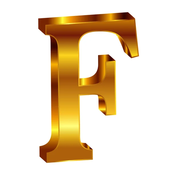 F alphabet or emblème — Image vectorielle