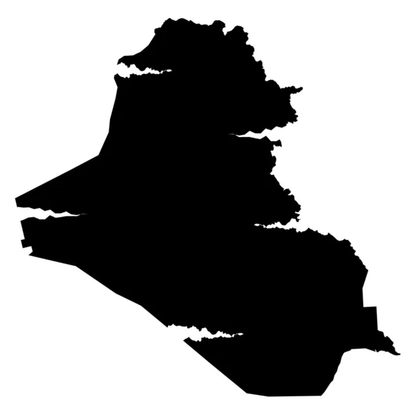 Irak mapa silueta — Archivo Imágenes Vectoriales