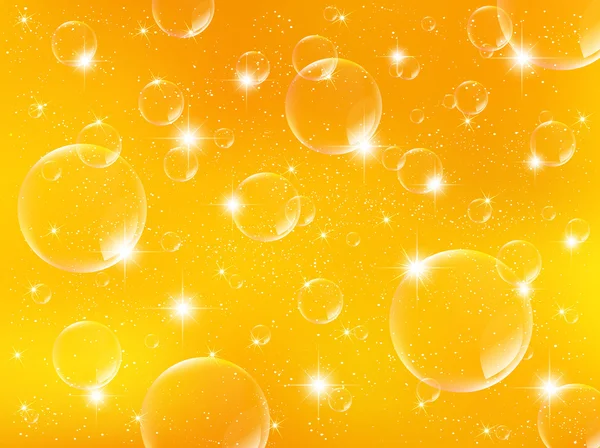 Gold bubble background — Stock Vector