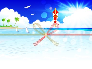 Yaz deniz ochugen noshi hediye ambalaj kağıdı