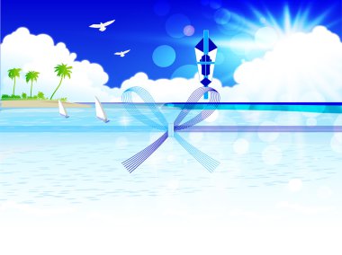 Yaz deniz ochugen noshi hediye ambalaj kağıdı