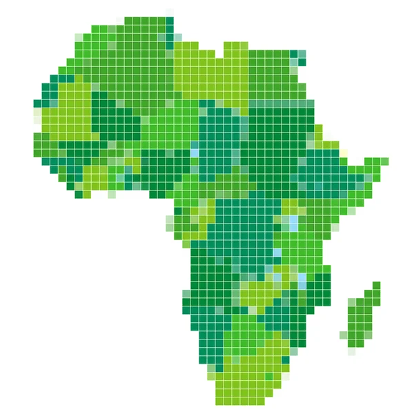 Mozaïek kaart van Afrika — Stockvector
