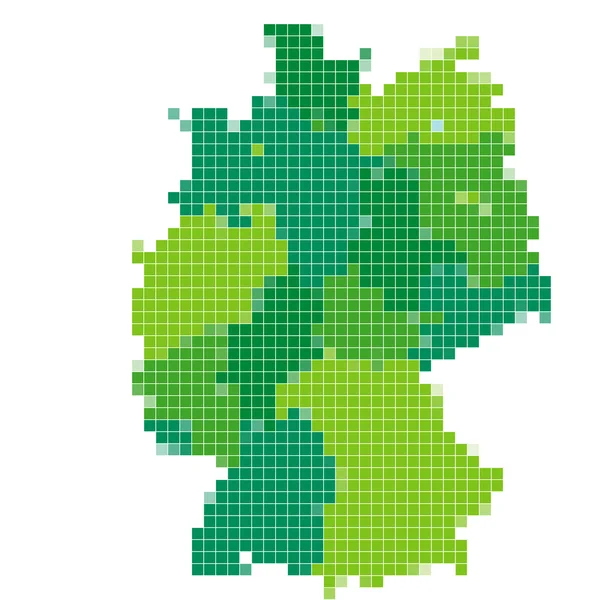 Tyskland karta mosaik — Stock vektor