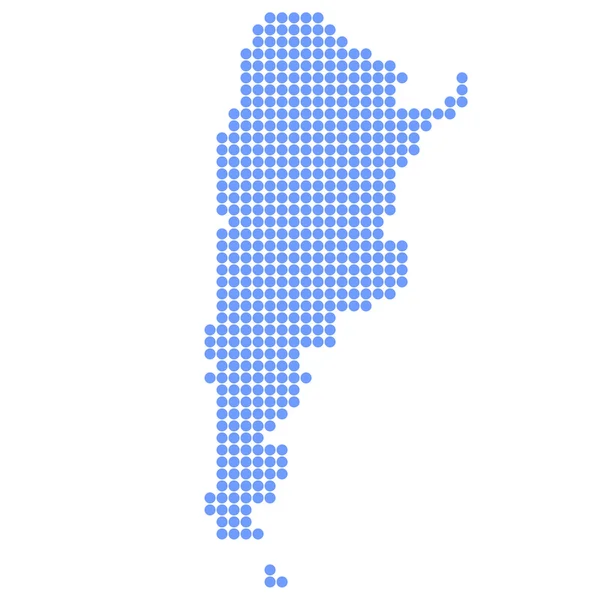Argentina karta runda — Stock vektor