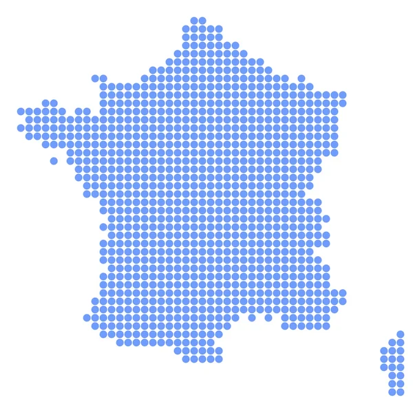 Francia mapa ronda — Vector de stock