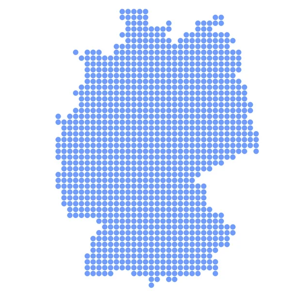 Duitsland kaart ronde — Stockvector