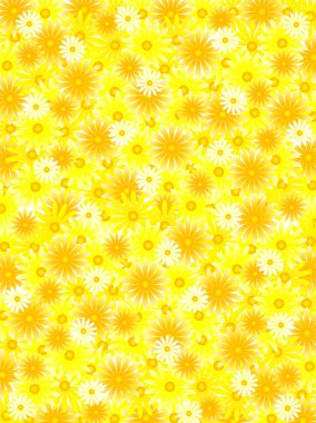 Yellow flower petal background