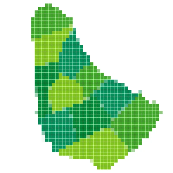 Barbados map mosaic — Stock Vector
