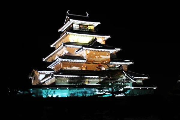 Castello Sakura Tsuruga Aizu — Foto Stock