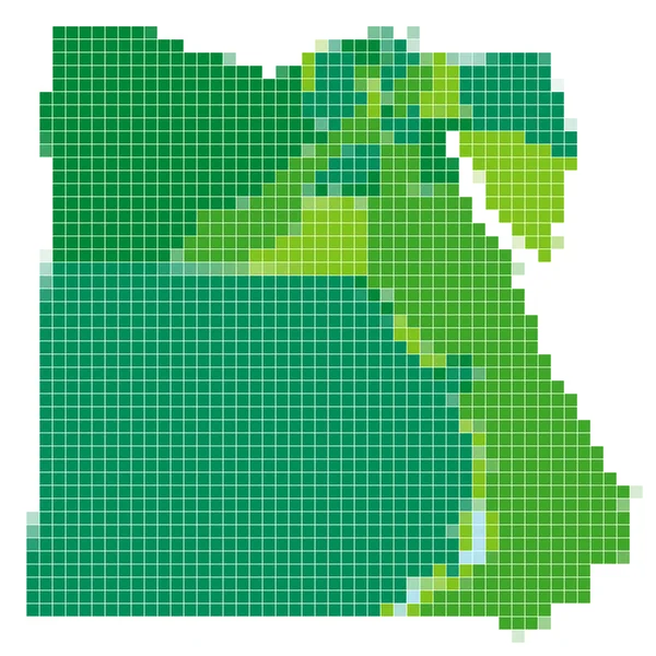 Egypte kaart mozaïek — Stockvector