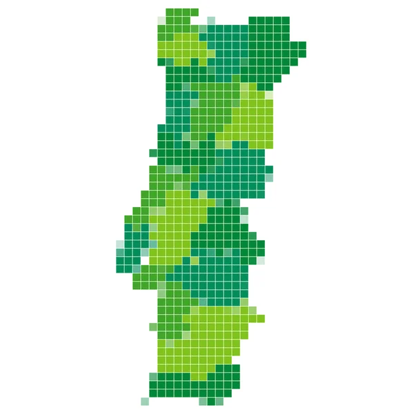 Portogallo mappa mosaico — Vettoriale Stock