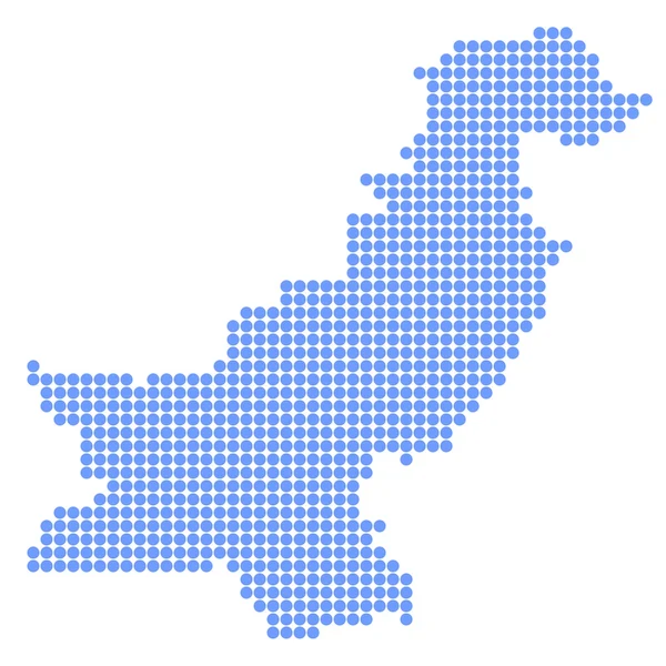 Pakistanische Kartenrunde — Stockvektor