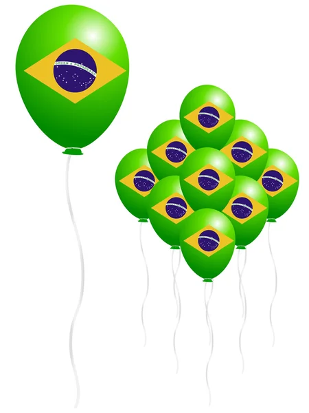 3 d のバルーン ブラジル — ストックベクタ