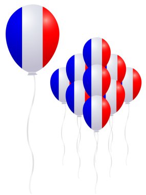 Fransız bayrağı balon
