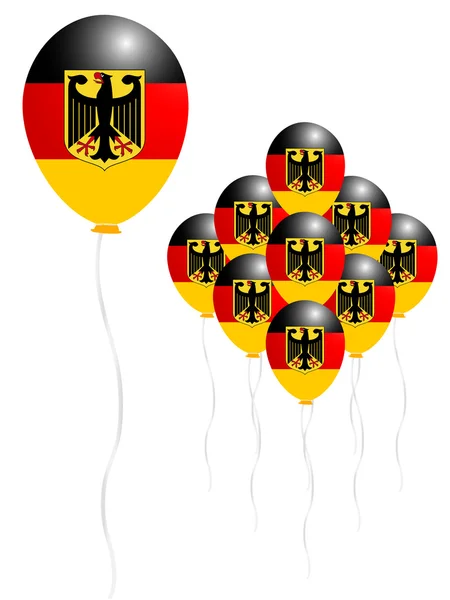 Deutschland-Fahnenballon — Stockvektor