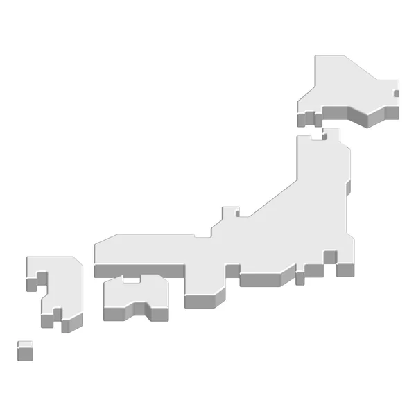 Harta Japoniei — Vector de stoc