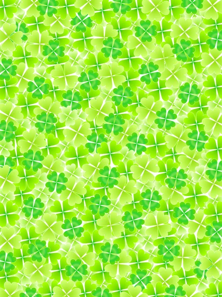 Vier leaf clover leaf achtergrond — Stockvector