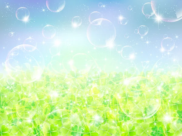 Фоновый пузырь клевера — стоковый вектор