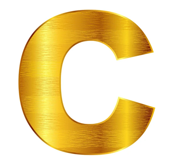 C emblema dell'alfabeto — Vettoriale Stock
