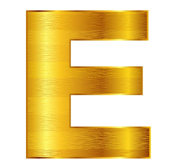 E alphabet emblem — Stock Vector