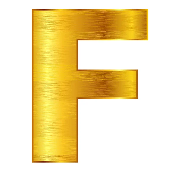 F alphabet emblème — Image vectorielle