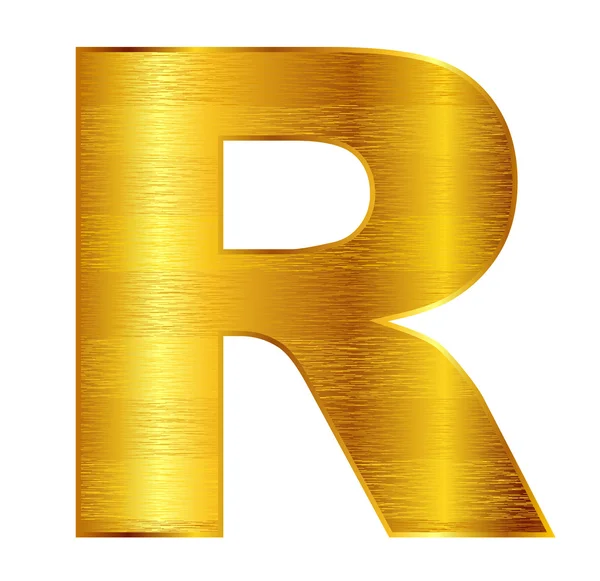 R alfabetet emblem — Stock vektor
