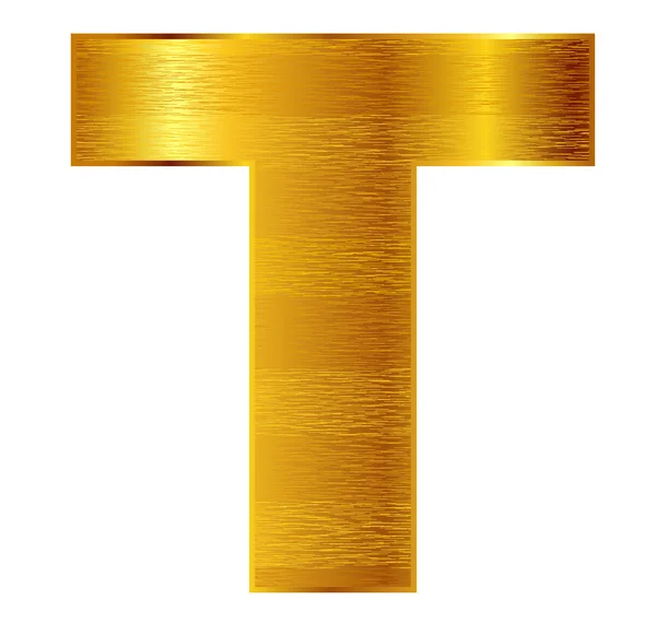 T alfabet embleem — Stockvector