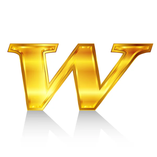 Эмблема W алфавита — стоковый вектор